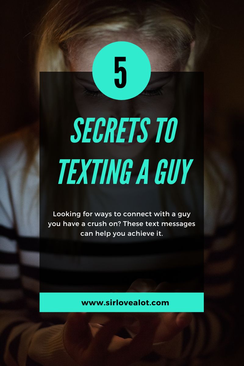 secrets to texting a guy